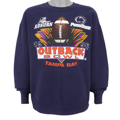 NCAA (Delta) - Outback Bowl - Auburn VS Penn state Crew Neck Sweatshirt 1996 X-Large