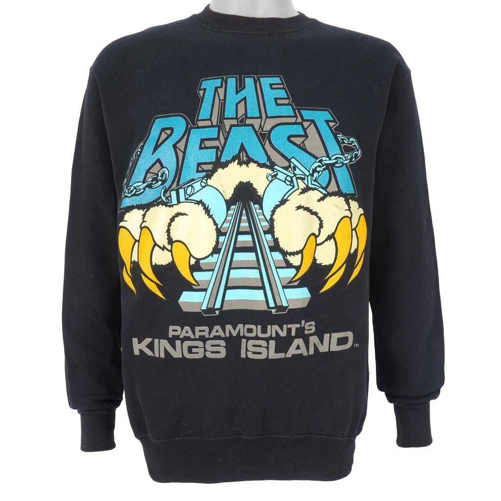 Vintage (Paramount Park) - The Beast, Kings Island Crew Neck Sweatshirt 1990s Medium Vintage Retro