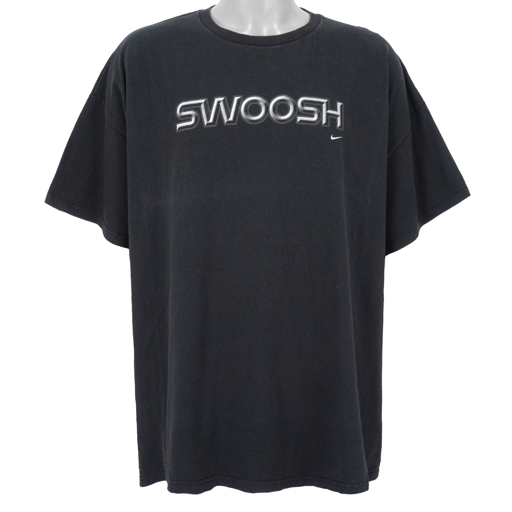 Nike - Black Swoosh T-Shirt 1990s 3X-Large Vintage Retro