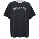 Nike - Black Swoosh T-Shirt 2000s 3X-Large