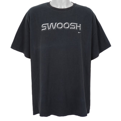 Nike - Black Swoosh T-Shirt 2000s 3X-Large