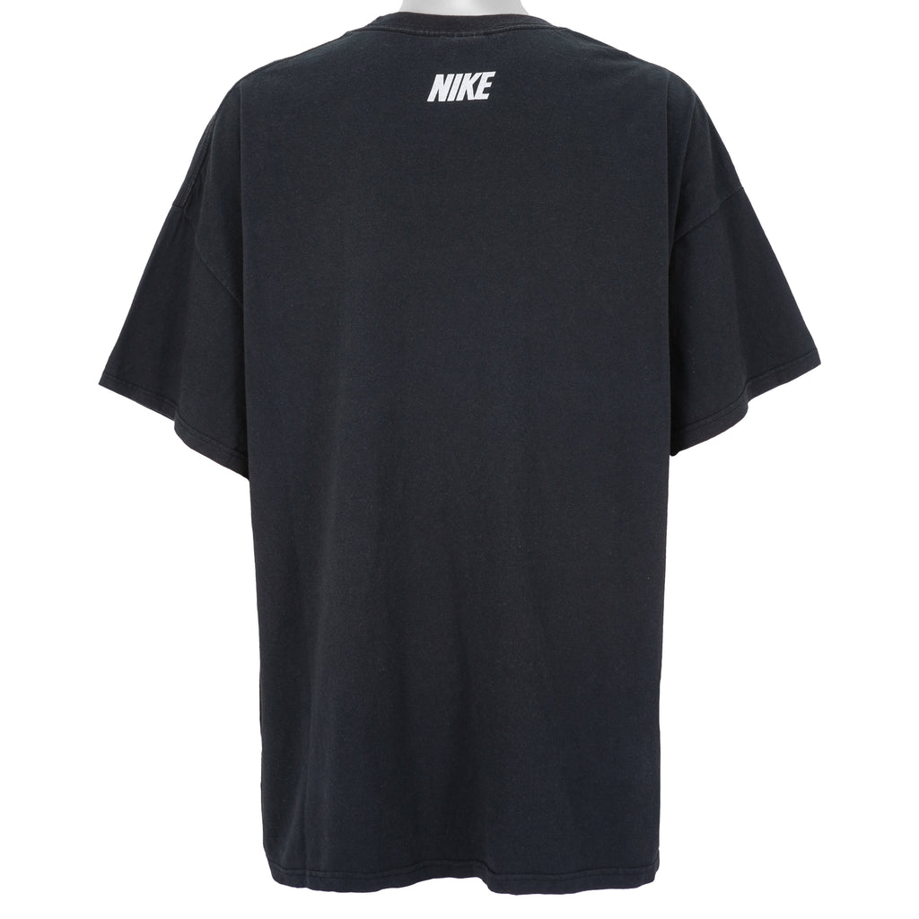Nike - Black Swoosh T-Shirt 1990s 3X-Large Vintage Retro