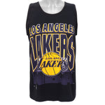 NBA (Artex) - Los Angeles Lakers Sleeveless Shirt 1990s Medium Vintage Retro Basketball