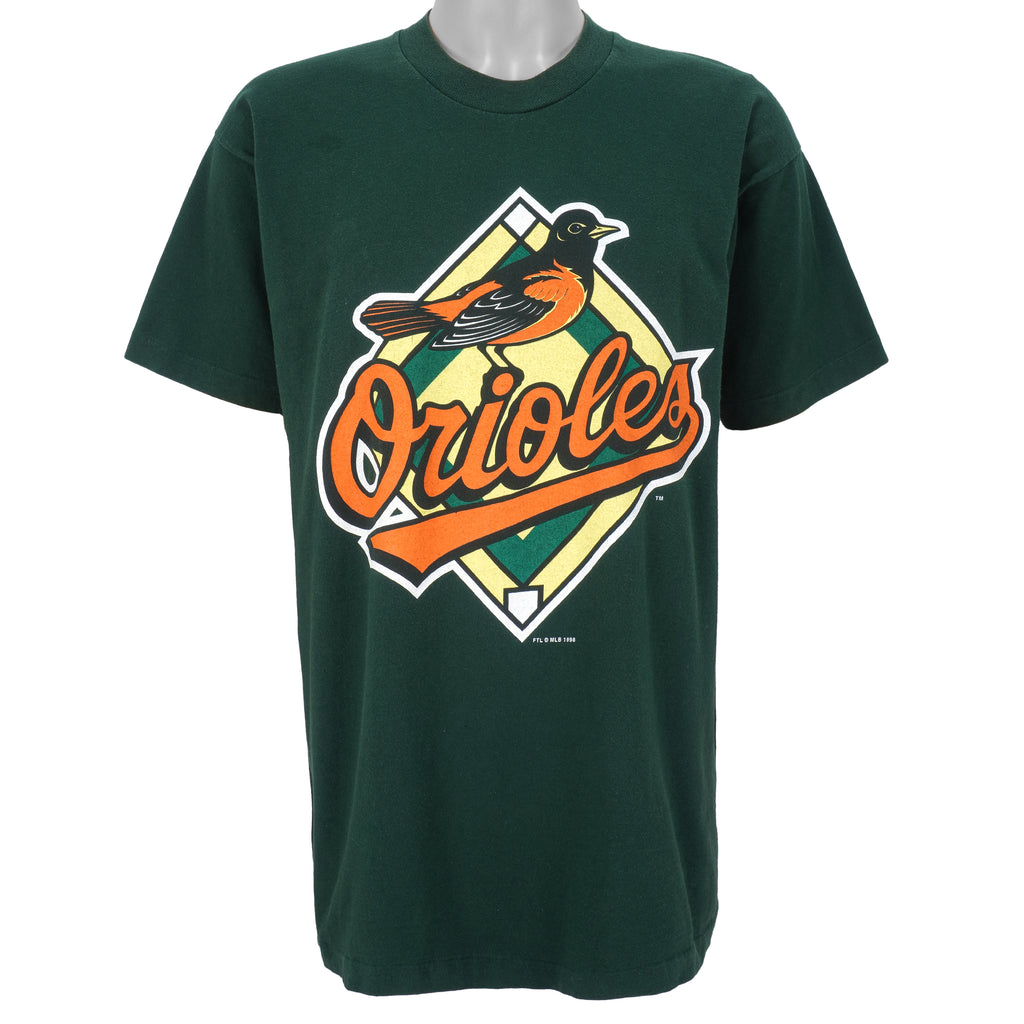 MLB - Baltimore Orioles Spell-Out T-Shirt 1998 X-Large Vintage Retro Baseball