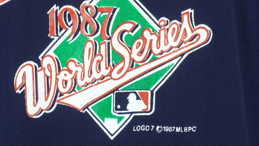 MLB (Logo 7) - Minnesota Twins World Series T-Shirt 1987 X-Large Vintage Retro Baseball