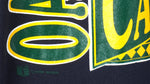 MLB (Nutmeg) - Oakland Athletics Spell-Out T-Shirt 1990 X-Large Vintage Retro Baseball
