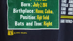 MLB (Nutmeg) - Oakland Athletics Spell-Out T-Shirt 1990 X-Large Vintage Retro Baseball