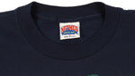 MLB (Nutmeg) - Oakland Athletics Spell-Out T-Shirt 1990 X-Large Vintage Retro Baseball