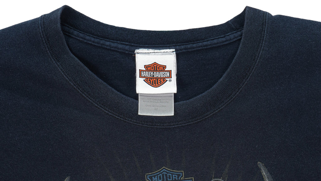 Harley Davidson - Arizona Kingman Spell-Out T-Shirt 2002 Medium Vintage Retro