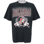 NCAA (Jerzees) - Arkansas Razorbacks Spell-Out T-Shirt 1990s X-Large Vintage Retro Football College