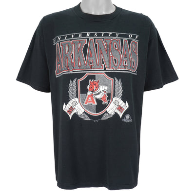 NCAA (Jerzees) - Arkansas Razorbacks Spell-Out T-Shirt 1990s X-Large