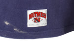 MLB (Nutmeg) - New York Yankees Spell-Out T-Shirt 1990s Large Vintage Retro Baseball