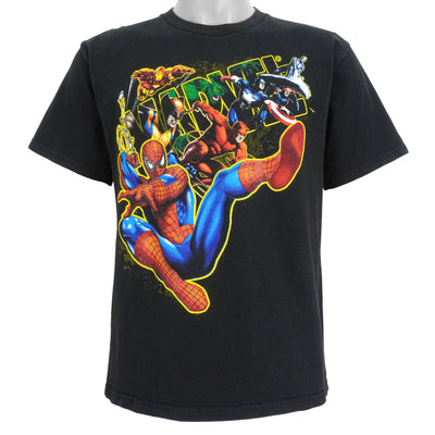 Marvel - Black Spiderman and Friends T-Shirt Medium