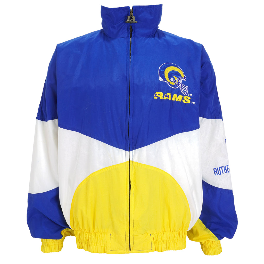 NFL (Pro Line) - St. Louis Rams Big Logo Windbreaker 1990s Large Vintage Retro Football