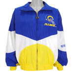 NFL (Pro Line) - St. Louis Rams Big Logo Windbreaker 1990s Large Vintage Retro Football