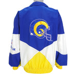 NFL (Pro Line) - St. Louis Rams Big Logo Windbreaker 1990s Large Vintage Retro Football