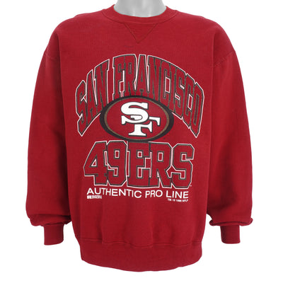 NFL (Russell Athletic) - San Francisco 49ers Spell-Out Sweatshirt 1996 Large