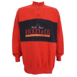 Disney (Mickey & Co.) - Mickey 1/4 Zip Sweatshirt 1990s X-Large