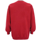 Nike - Red Big Spell-Out Crew Neck Sweatshirt 1990s Large Vintage Retro