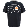NHL (Mendez) - Philadelphia Flyers Big Spell-Out T-Shirt 1992 Large Vintage Retro Hockey