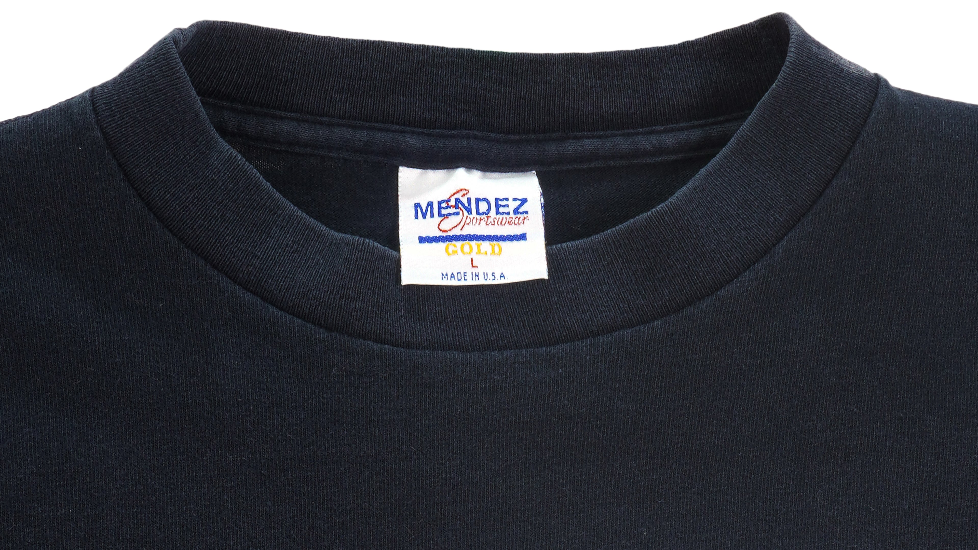 NHL (Mendez) - Philadelphia Flyers Big Spell-Out T-Shirt 1992 Large Vintage Retro Hockey