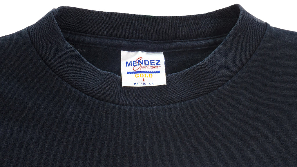 NHL (Mendez) - Philadelphia Flyers Big Spell-Out T-Shirt 1992 Large Vintage Retro Hockey