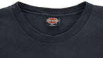 Harley Davidson - Black Marthas Vineyard Spell-Out T-Shirt 1991 XX-Large Vintage Retro