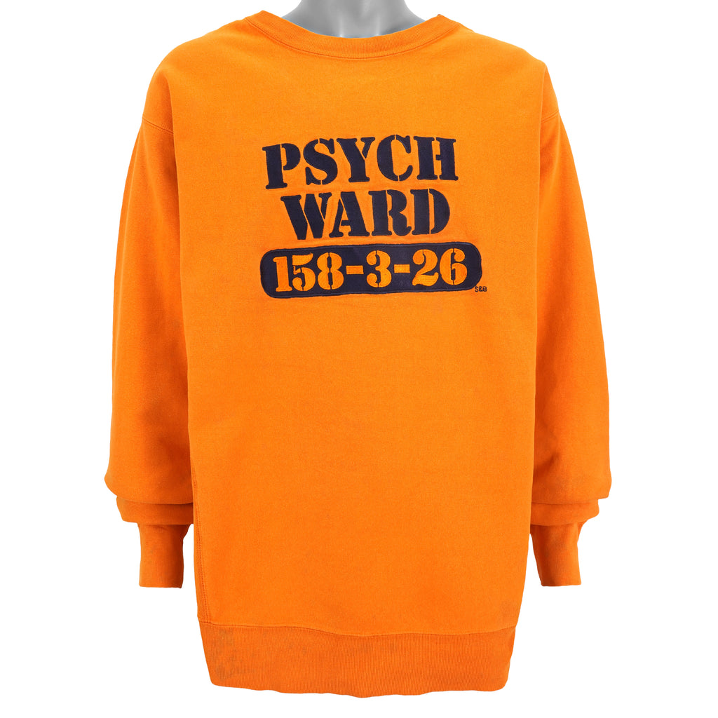 Vintage (Steve & Barrys) - Psych Ward 158-3-26 Crew Neck Sweatshirt 1990s X-Large Vintage Retro