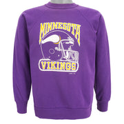 NFL (Signal) - Minnesota Vikings  Big Logo Sweatshirt 1990s Medium Vintage Retro Football