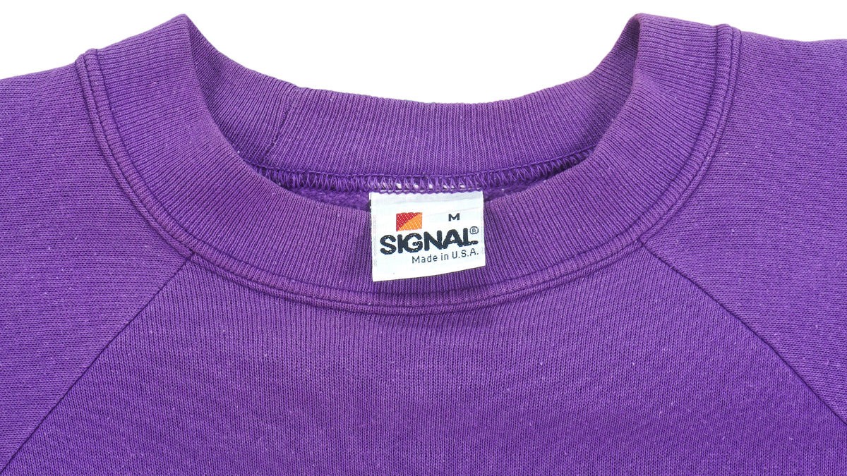 NFL (Signal) - Minnesota Vikings  Big Logo Sweatshirt 1990s Medium Vintage Retro Football