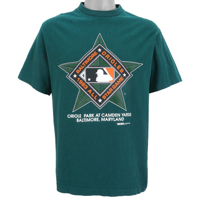 MLB (Trench) - Baltimore Orioles Spell-Out T-Shirt 1993 Large