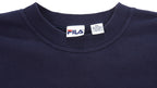 Fila - Blue Big Spell-Out Crew Neck Sweatshirt 1990s XX-Large Vintage Retro