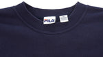 Fila - Blue Big Spell-Out Crew Neck Sweatshirt 1990s XX-Large Vintage Retro
