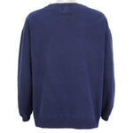 Guess - Dark Blue Spell-Out Crew Neck Sweatshirt 1990s Large Vintage Retro