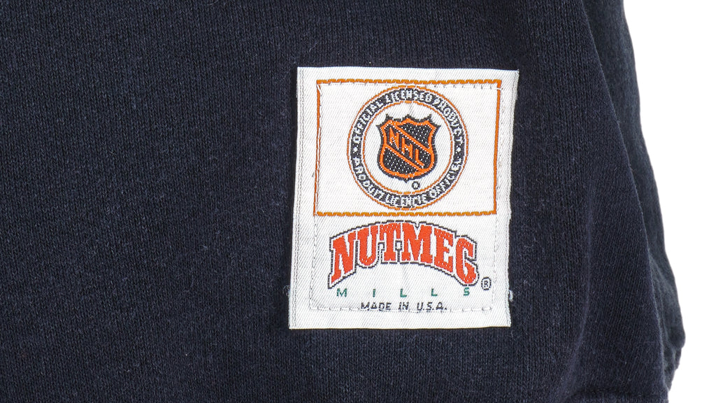 NHL (Nutmeg) - Pittsburgh Penguins Crew Neck Sweatshirt 1990s Medium Vintage Retro Hockey