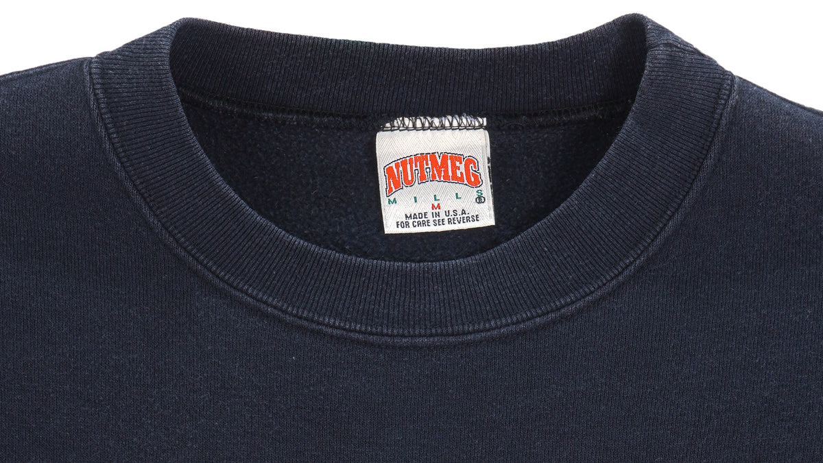 NHL (Nutmeg) - Pittsburgh Penguins Crew Neck Sweatshirt 1990s Medium Vintage Retro Hockey
