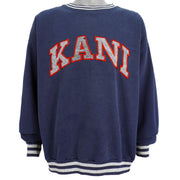 Karl Kani - Blue Big Spell-Out Crew Neck Sweatshirt 1990s XX-Large Vintage Retro