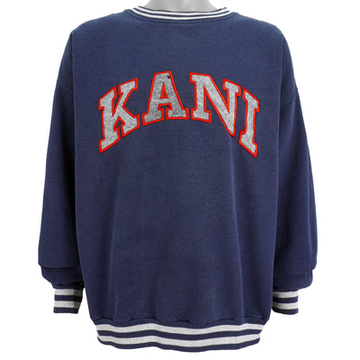 Karl Kani - Blue Big Spell-Out Crew Neck Sweatshirt 1990s XX-Large