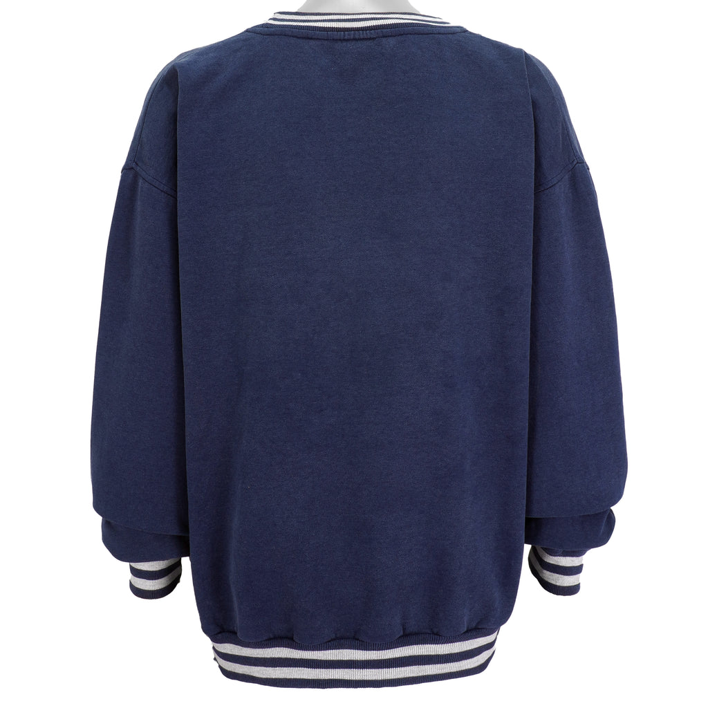Karl Kani - Blue Big Spell-Out Crew Neck Sweatshirt 1990s XX-Large