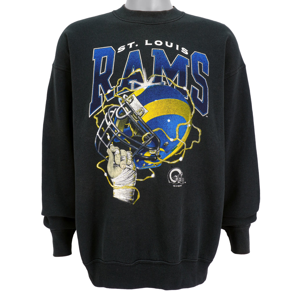 NFL (Official Fan) - St. Louis Rams Crew Neck Sweatshirt 1995 X-Large Vintage Retro Football