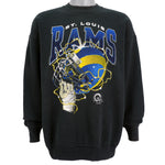 NFL (Official Fan) - St. Louis Rams Crew Neck Sweatshirt 1995 X-Large Vintage Retro Football