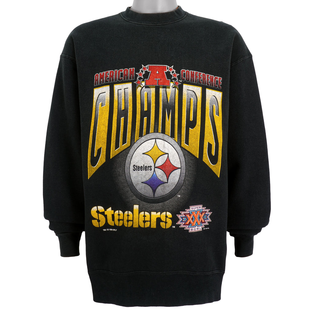 NFL (Salem) - Pittsburgh Steelers Crew Neck Sweatshirt 1996 X-Large Vintage Retro Football