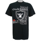 NFL (Russell Athletic) - Oakland Raiders Spell-Out T-Shirt 1996 Medium Vintage Retro Football