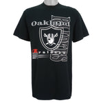 NFL (Russell Athletic) - Oakland Raiders Spell-Out T-Shirt 1995 Medium