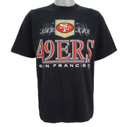 NFL (Competitor) - San Francisco 49ers Spell-Out T-Shirt 1993 Large Vintage Retro Football