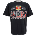 NFL (Competitor) - San Francisco 49ers Spell-Out T-Shirt 1993 Large