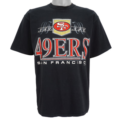 NFL (Competitor) - San Francisco 49ers Spell-Out T-Shirt 1993 Large