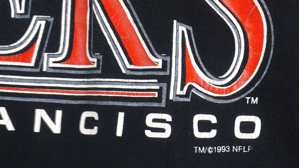 NFL (Competitor) - San Francisco 49ers Spell-Out T-Shirt 1993 Large Vintage Retro Football