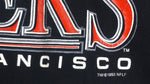 NFL (Competitor) - San Francisco 49ers Spell-Out T-Shirt 1993 Large Vintage Retro Football