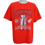 NHL (Lee) - Detroit Red Wings, Stanley Cup Champions Deadstock T-Shirt 1997 X-Large Vintage Retro Hockey